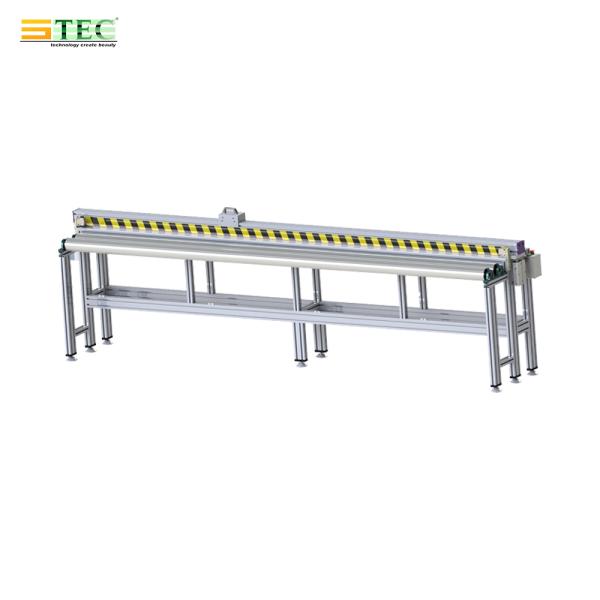 Machine de découpe manuelle multifonctionnelle double face pour tissu de store enrouleur avec table pour tissu de store solaire / occultant / zébré