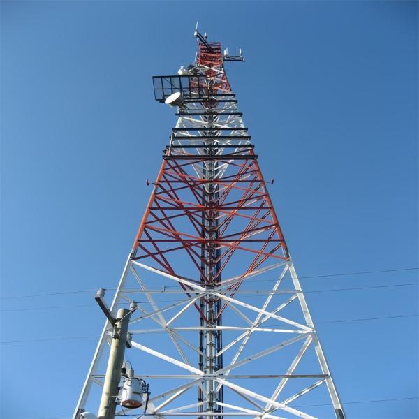 4 Leg Radio Communication Tower Bolted Radio Angle Steel Tower