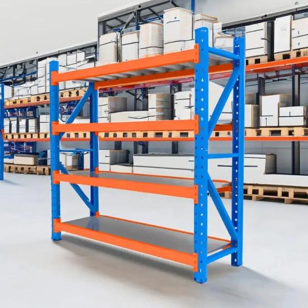 200lbs Industrial 4 Tier Shelf Indoor Heavy Duty Metal Shelving