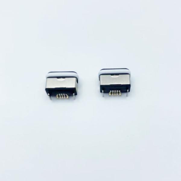 Micro USB 5P Female B Type DIP Connector Waterproof IP67 Level