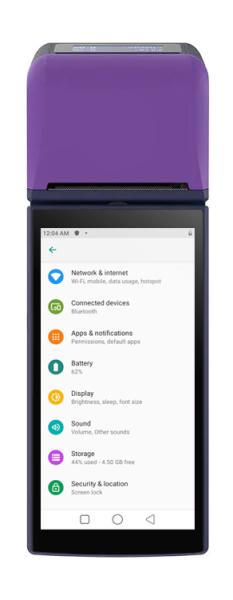 Batterie de 3000 mAh Système de point de vente sans fil à double écran avec WiFi/BT 5.0