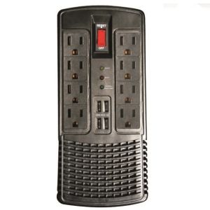 1200VA 600W Industrial AVR Voltage Regulator 8PCS Nema Sockets USB Port OEM Bulk Supply