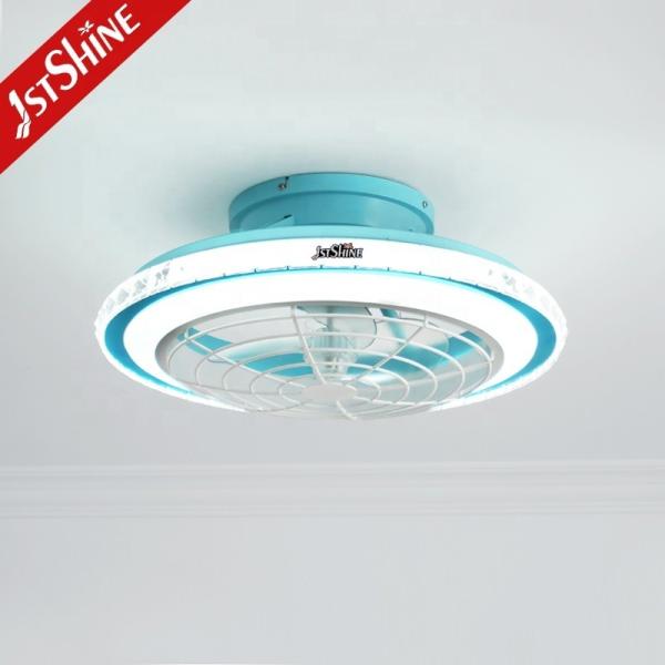 110-220V Home High Airflow Blue Ceiling Fan with OEM 1stshine LED and Blade Material