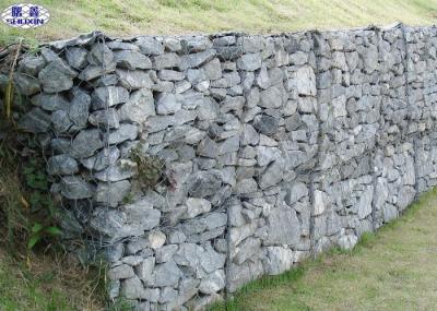 Flood Galvanised Steel Stone Cage Hexagonal Hole Shape Soil Protection
