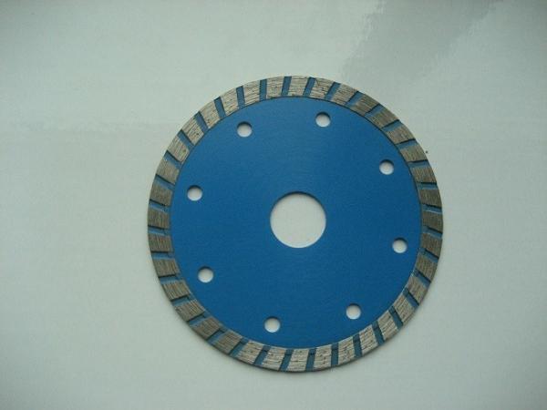 Blue 115mm Turbo Diamond Saw Blade , Circular Saw Masonry Diamond Cutting Blade