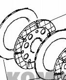 708-8F-35120 Komatsu Disc for Excavator Spare Parts with PC200 - 8 Travel motor friction plate