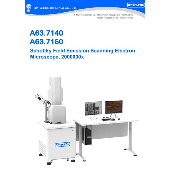 Opto Edu A63.7140A63.7160 2000000x Microscópio Eletrônico de Escaneamento de Emissão de Campo Schottky