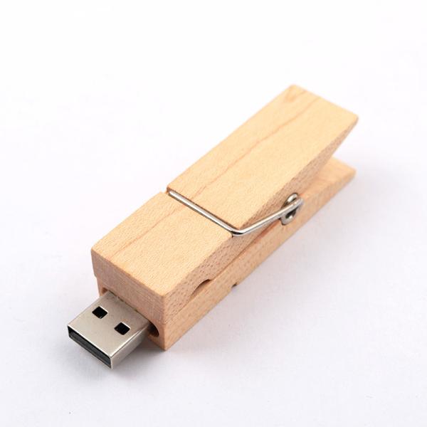 Clip Shaped Wooden USB Flash Drive Fast USB 2.0 3.0 2GB 4GB 256GB