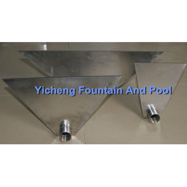 Customized Big Fan Shape Water Fountain Spray Heads For Water Fall / Massage SS304