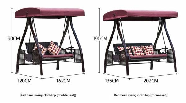 OEM Flexible Waterproof 3 Seater Convertible Outdoor Swing Canopy Hammock