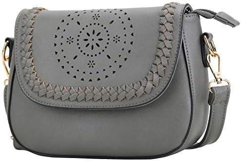 KKXIU Crossbody Bags for Women Hollow Purses with Adjustable Strap