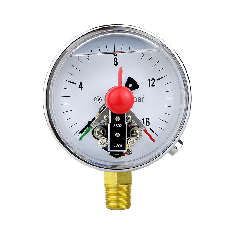 1.6% Precision 100mm Oil Filled Contact Pressure Gauge Manometer with M20*1.5 Thread