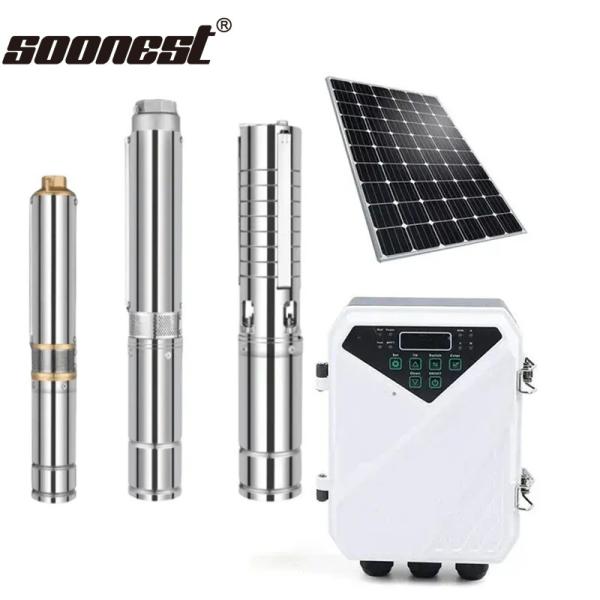 120M Submersible Dc Pump Solar Water For Deep Well Solar Panel Pump For Water Feature Solar Pump Inverter