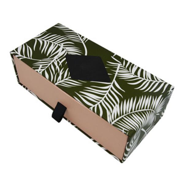 Drawer Chipboard Gift Boxes , 4 Inch Gift Boxes Brand Packaging Printing Black Logo Hot Stamping