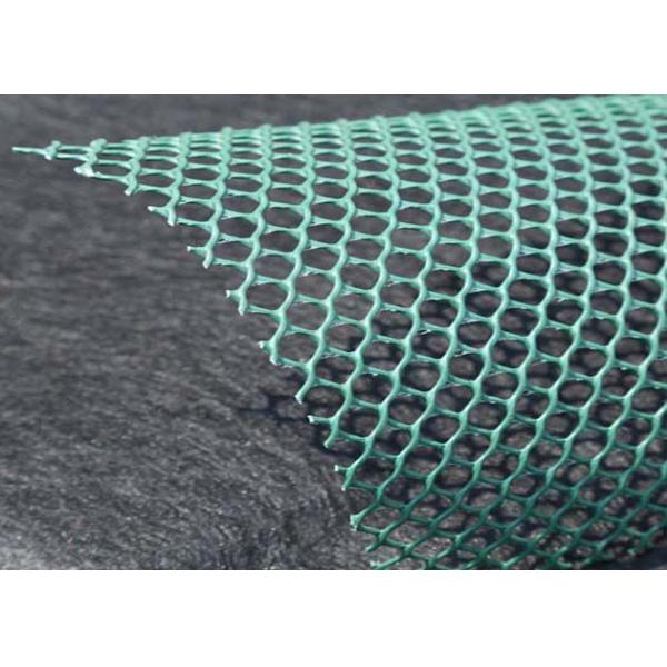 HDPE 2D Drainage Geonet Geosynthetics Material With Good Flexibility Black and Green Color 50m / Roll