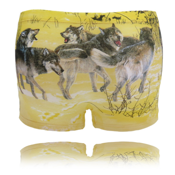 Wholesale 1P Famous brand Men boxers print underpants cotton men's underwear mens underwea
