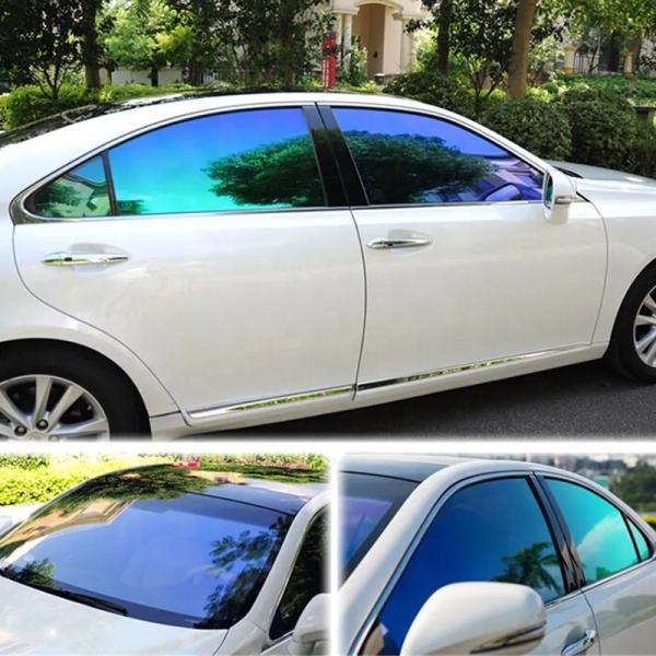 Mingtu Chameleon Heat Insulation Tint Film in Colorful Purple to Blue with IRR 90%