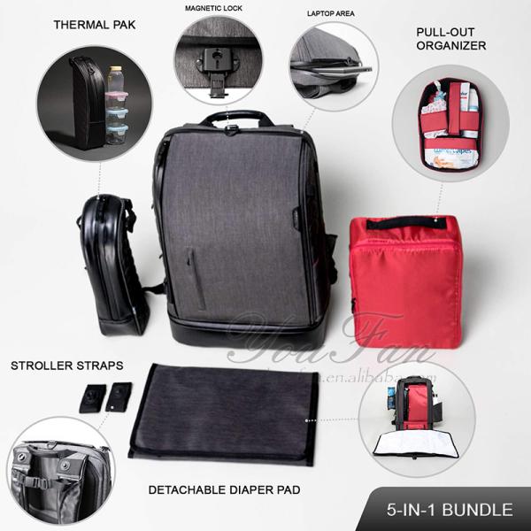 Large Capacity Backpack Private Label Diaper Bag