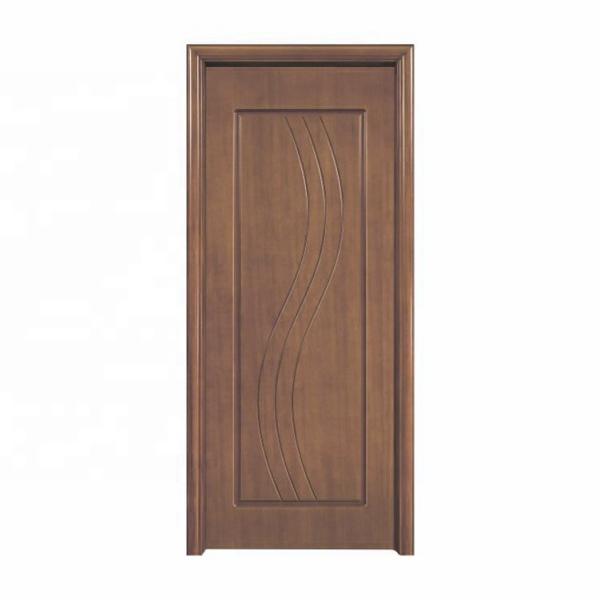 Fancy Design Interior Prehung Wood Doors PU Painting 45mm Thick