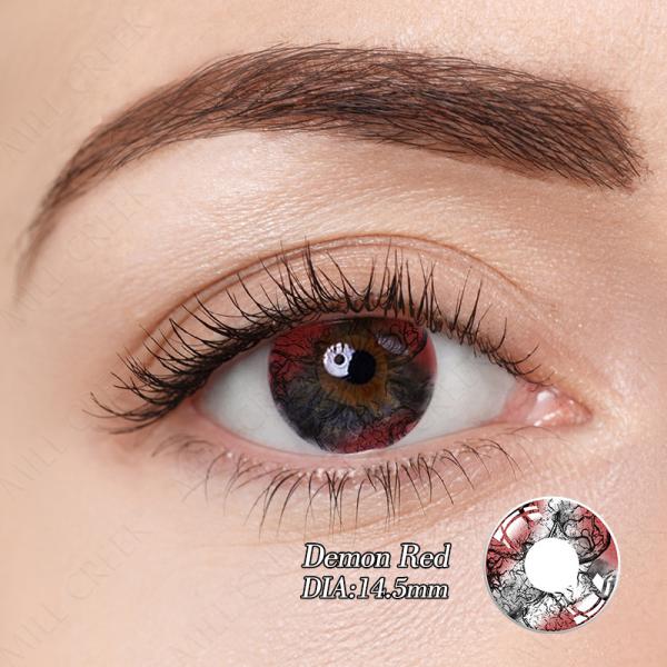 Hydrogel colorido louco macio do silicone das lentes de contato do olho de Dia das Bruxas Cosplay