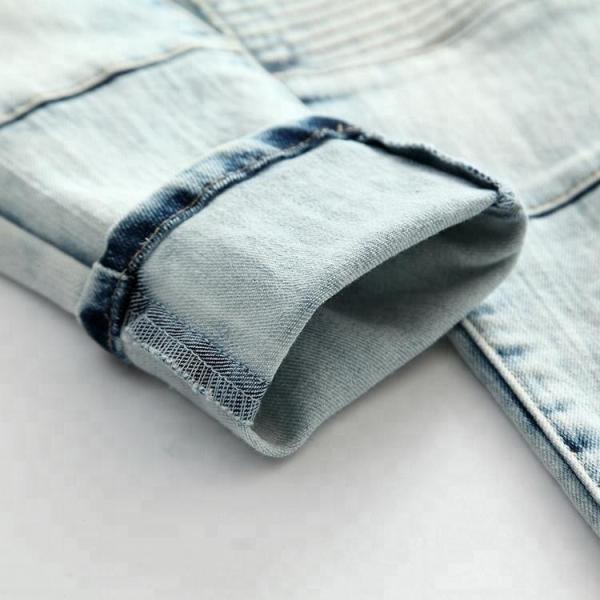 Slim Fit Long Section Kids Denim Clothes , 2 - 8 Years Children Denim Jeans