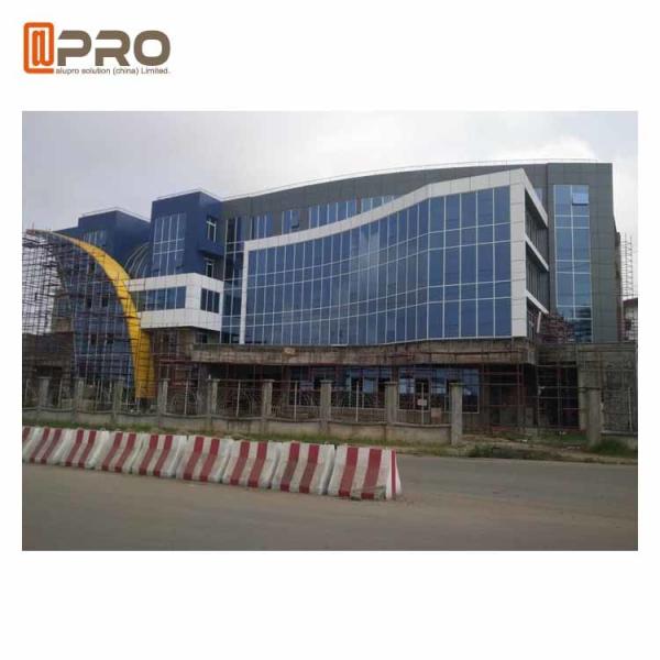 Parede de cortina de vidro de alumínio da cor azul para construir a decoração da parede exterior