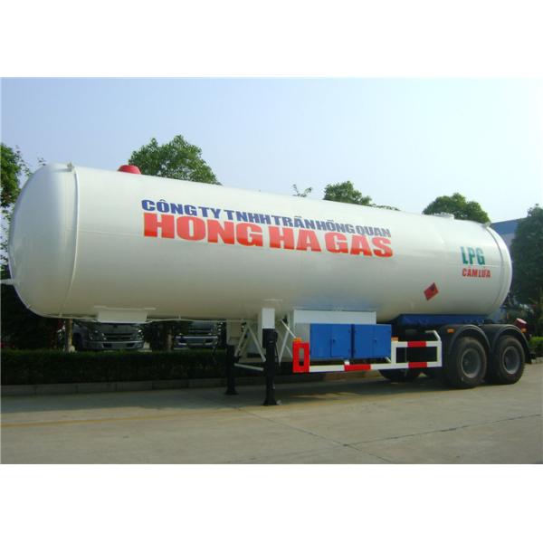 2 Axle 40000L 40M3 20 Ton LPG Gas Tank Trailer , 56M3 LPG Tank Semi Trailer