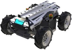Ackermanはロボット シャーシIp65 120kgの最大負荷を動かした