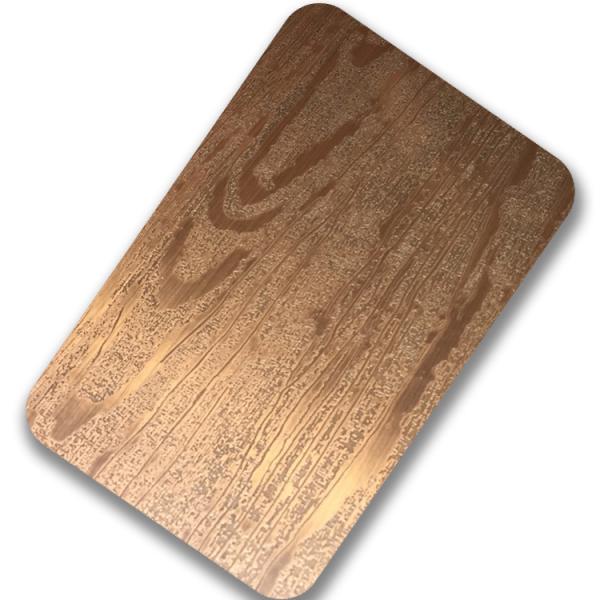 1500mm Mirror Polished Stainless Steel Sheet 304L 304 316 Wooden Embossed PVD OEM