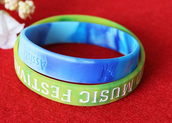 PMS Matching Rubber Support Bracelets Depressed Logo Process Waterproof