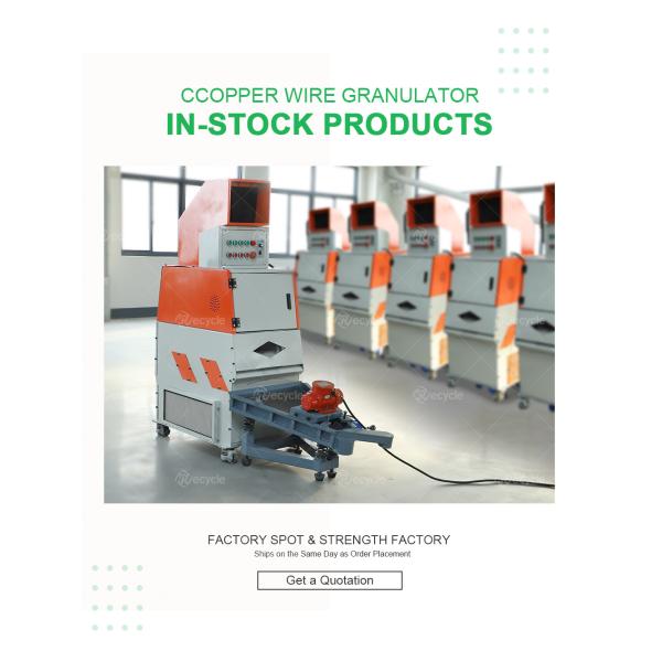 Waste Copper Wire Recycling At Low Price Automatic Copper Aluminum Plastic Recycling Machine
