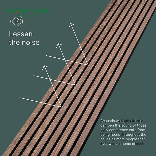 Decoração Acupanela Painel acústico Material de madeira ecológico com estética moderna