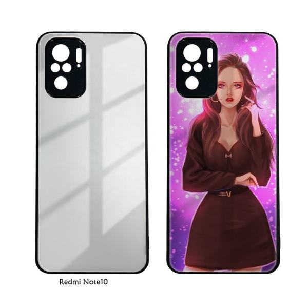 Sublimation Phone Cases Supplier Blank Sublimation Printed Phone Case With Tempered Glass Insert For Redmi 9 10 Series