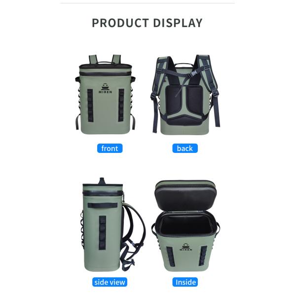 Рюкзак 25Л охладителя зеленого Хипалон герметичный для располагаясь лагерем пикника