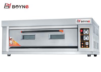 Forno de gás comercial da loja da padaria, bandejas de uma plataforma três que cozem Oven With Glass Viewing Door