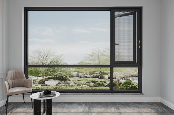 Thermal Break Bridge Aluminium Casement Window Large Frame