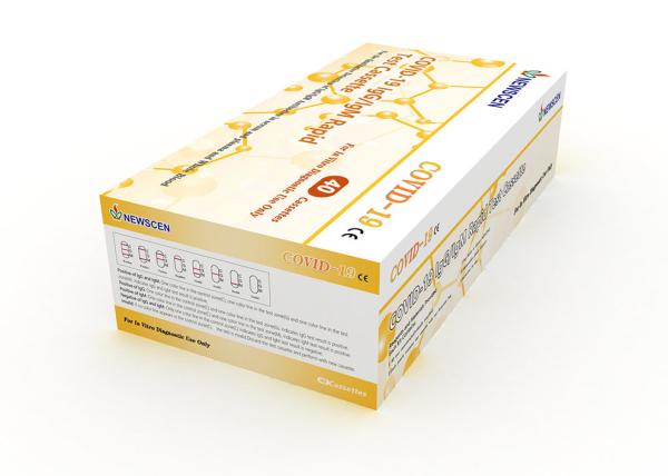 CE IVD Fingertip 20uL Whole Blood Novel Coronavirus Test Cassette