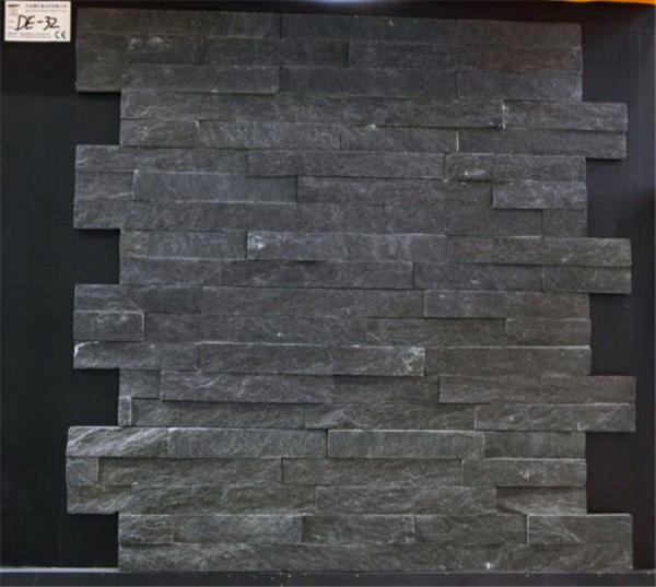Chinamarble , Black Slate Stone Wall Cladding，6×24 (150×600mm)，6×22 (150×550mm)