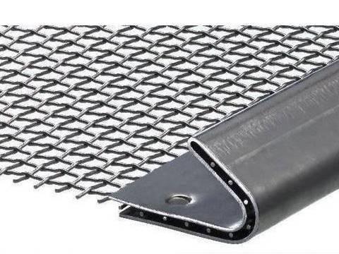 Lock Crimped Wire Mesh Vibrating Woven Wire Screen Stainless Steel 1-10mm Wire Gauge
