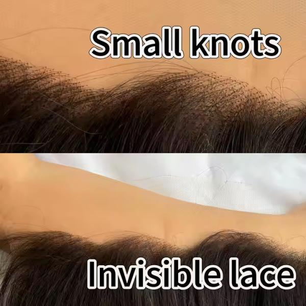 13x4 HD Lace Frontal 10A Brazilian Italy Curly Frontal Closure Human Hair 100% Unprocessed Virgin Ear to Ear Lace Frontal Human Hair Pre Plucked with Baby Hair 150% natural color