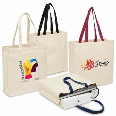 OEM Small Canvas Tote Bag Shopping Sublimation Printing 6OZ 8OZ 10OZ