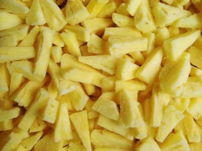 Individual Quick Freezing Fruits / Pineapple Peeled Slices FDA / ISO Approved