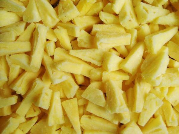 Individual Quick Freezing Fruits / Pineapple Peeled Slices FDA / ISO Approved