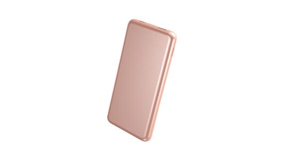 Ultra Slim USB C fast charging 10000mAh power bank for mobile phones Gold color