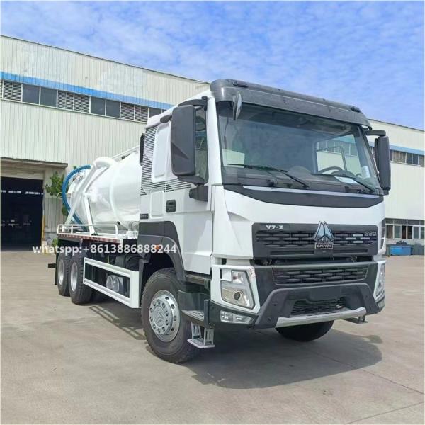 HOWO V7X 6x4 Vacuum Sewage Suction Truck 20000-22000 Liters Euro 6