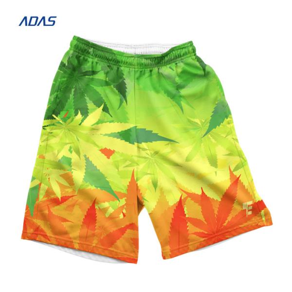 Breathable Sublimated Mesh Shorts Custom Team Name 100% Polyester