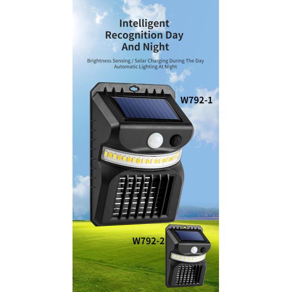 LED Solar Garden Wall Light 1000lm IP65 Waterproof PIR Motion Sensor Security Light
