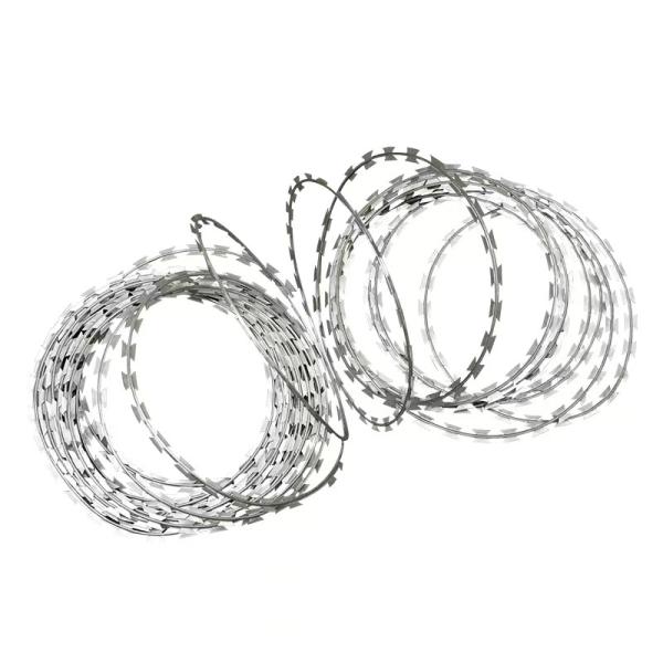 Anti-climb BTO 22  Hot Dipped Galvanized Razor Barbed Wire Anti-rust Iron Razor Barbed Wire Best Price