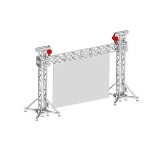 Silver Aluminum Truss Stand Custom Sizes Square Pattern DJ Lighting Truss