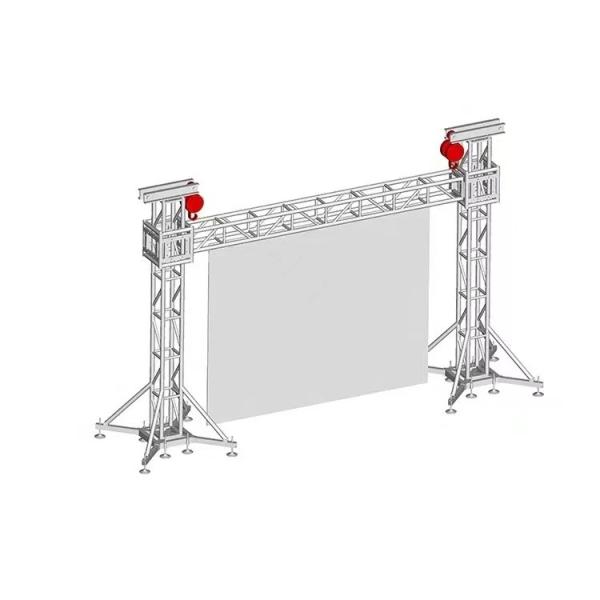 Silver Aluminum Truss Stand Custom Sizes Square Pattern DJ Lighting Truss